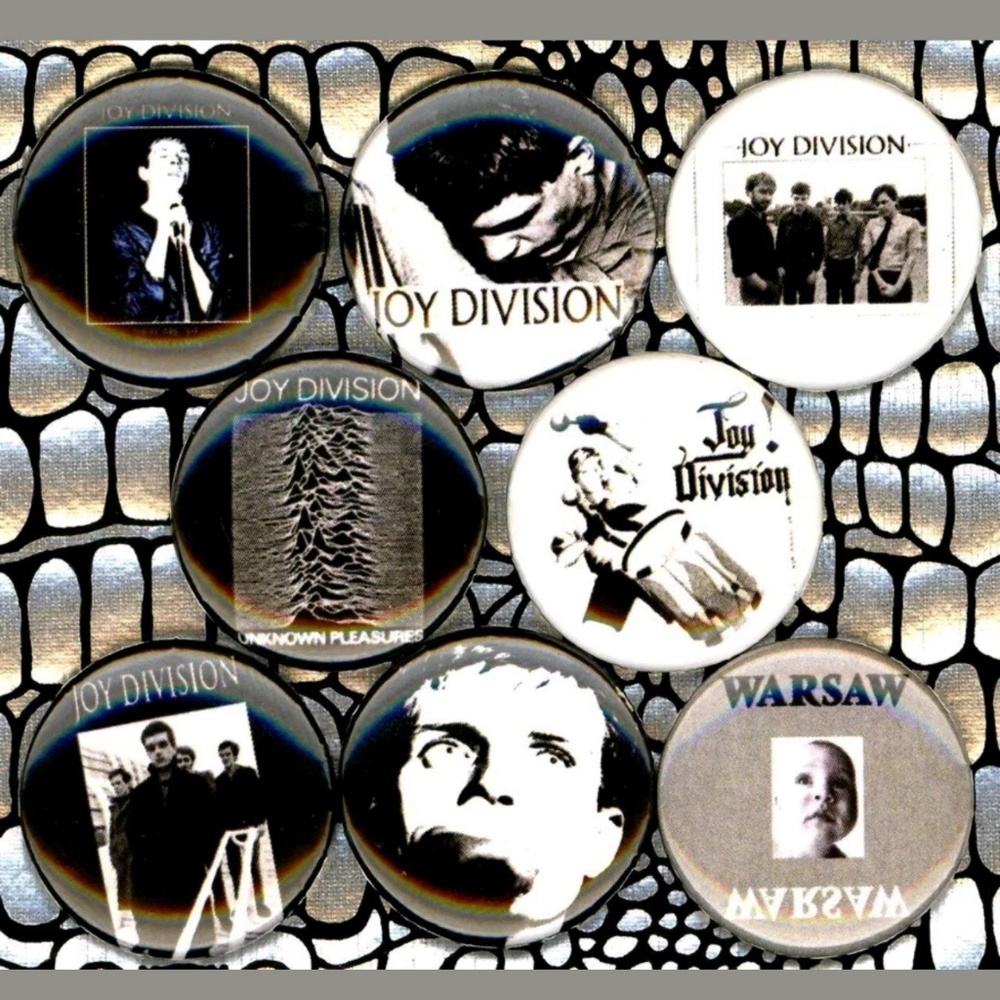 Joy division buttons badge pins set of 8